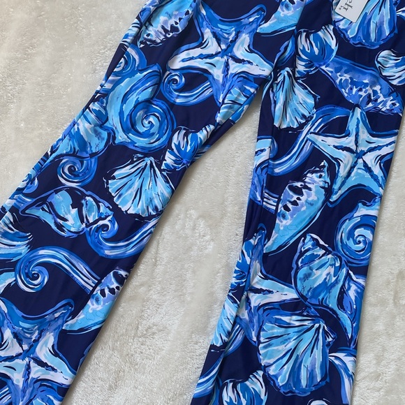 Aryeh printed wide leg pants Navy/sky - Picture 7 of 9